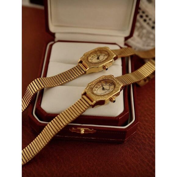 Gold French Vintage Style Unique Antique Women’s Wrist Watch Trendy Cute Gift main image 4